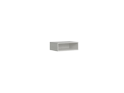 Armario de pared abierto An.60 Al.20 Pr.39.2 / An.20 Al.60 Pr.39.2 Blanco Gris Itamoby