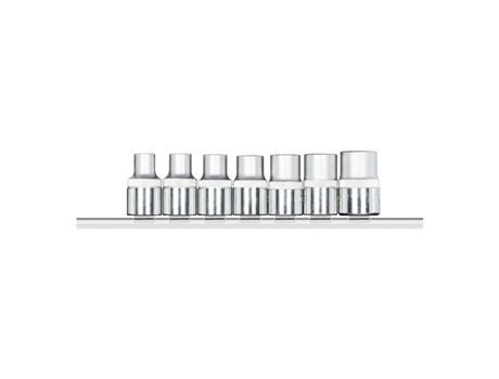 Juego De Llaves De Vaso 1/2 Torx Con Carril, 7 Piezas (3300028) GEDORE RED R61208007