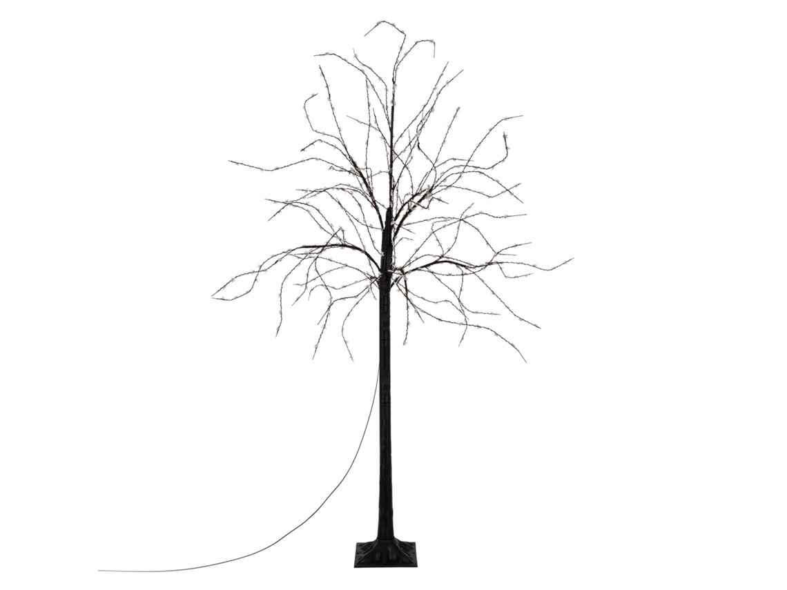 Árbol luminoso 600 LED Árbol de Navidad iluminado Árbol decorativo IP44 Blanco ECD