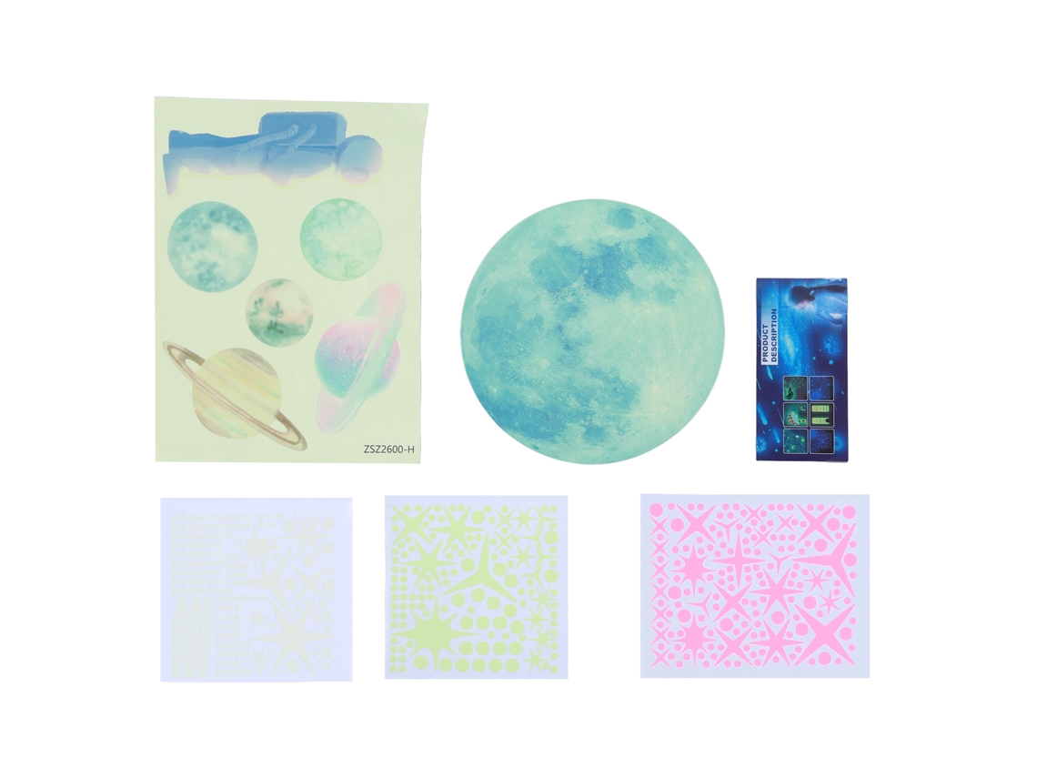 2026-calcomanías De Pared Luminosas Estrellas Astronauta Sistema Solar Planetas Para Niños Niñas Decoración Habitación
