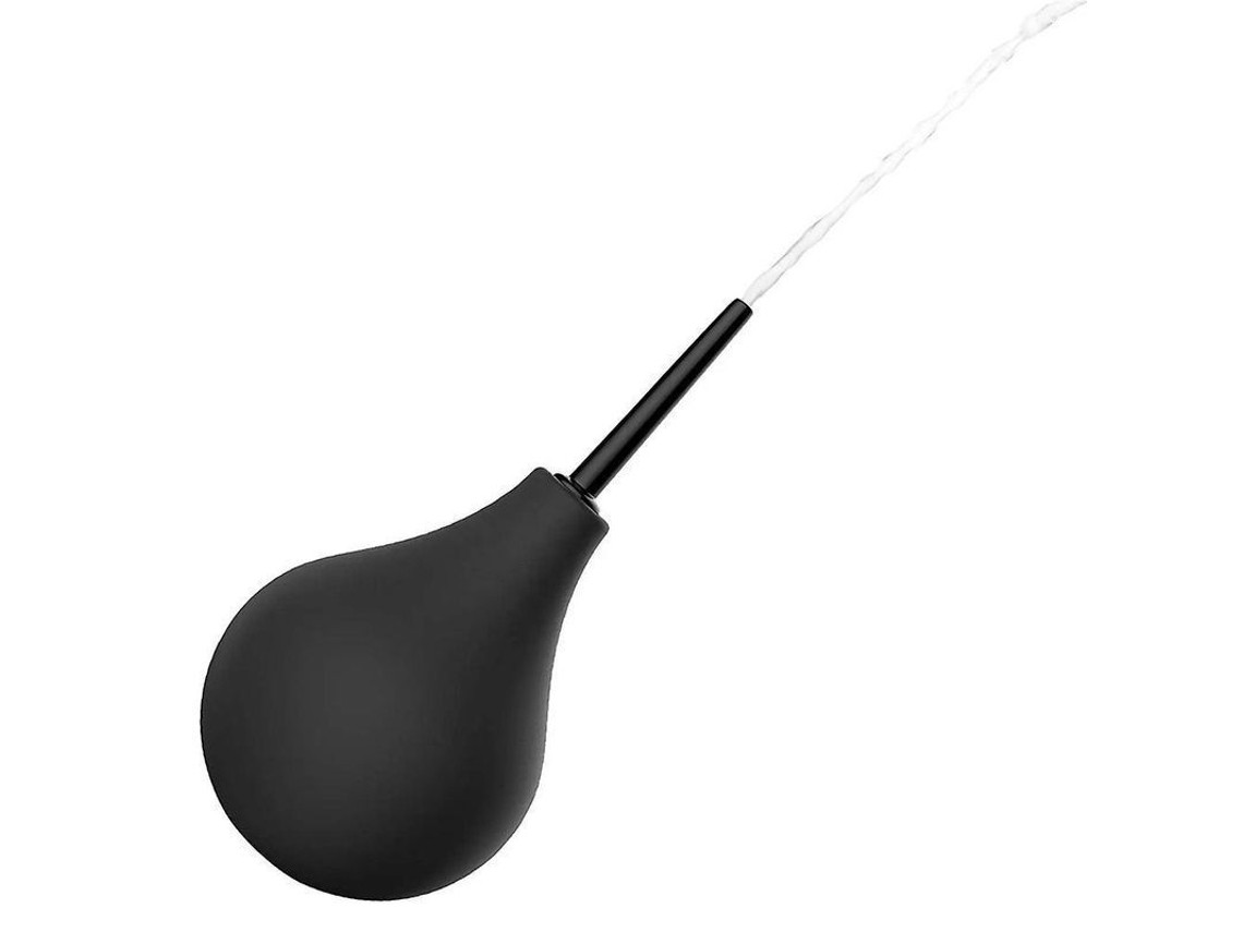 Dan26-kit De Enema Negro 220ml Ducha Anal Limpia Con Boquilla Suave Vju