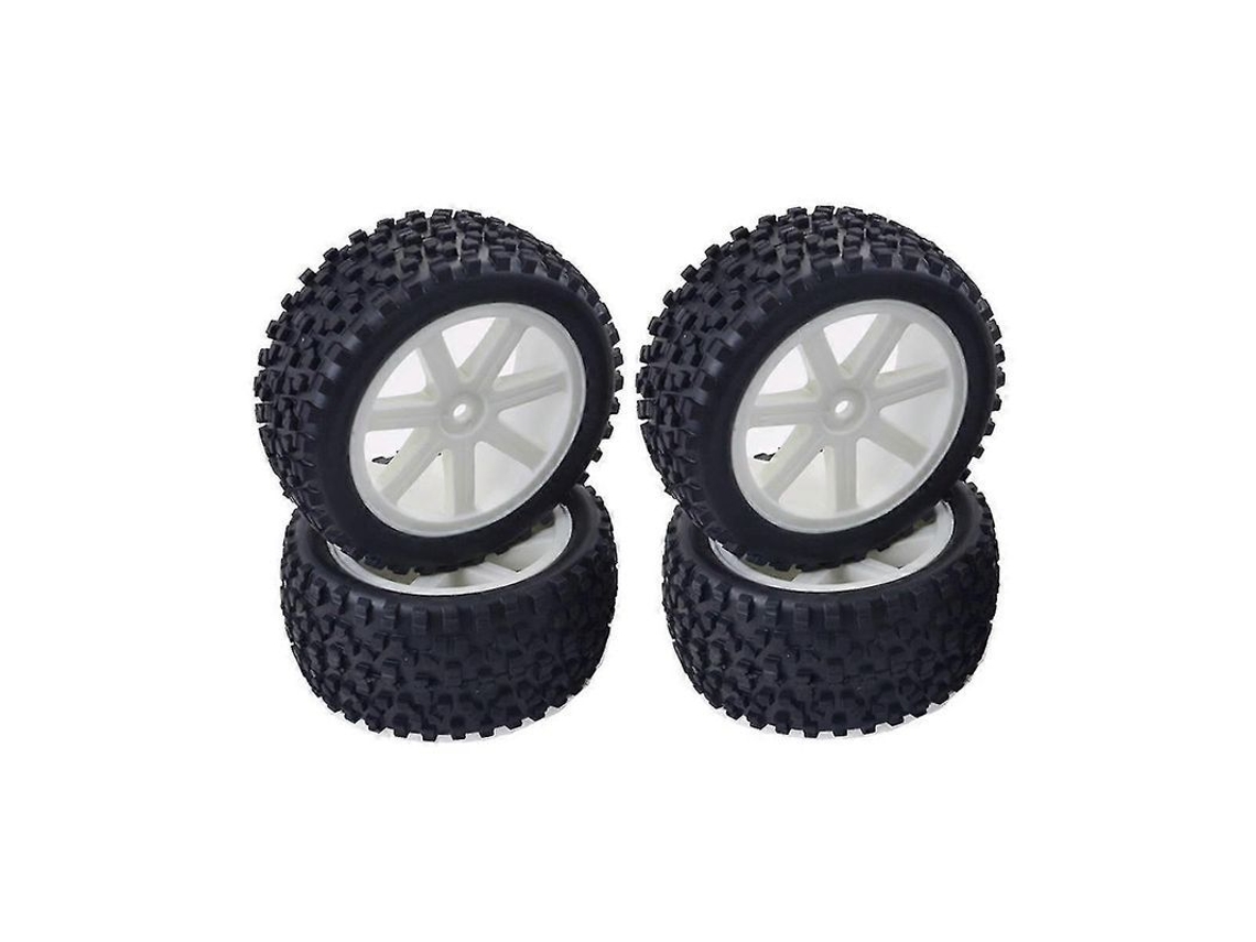 4 Neumáticos Anchos De Lona Para Coche Rc 1/12 1/14 144001 144010 124019 124018 124017 12428 Diámetro Exterior 87 Mm