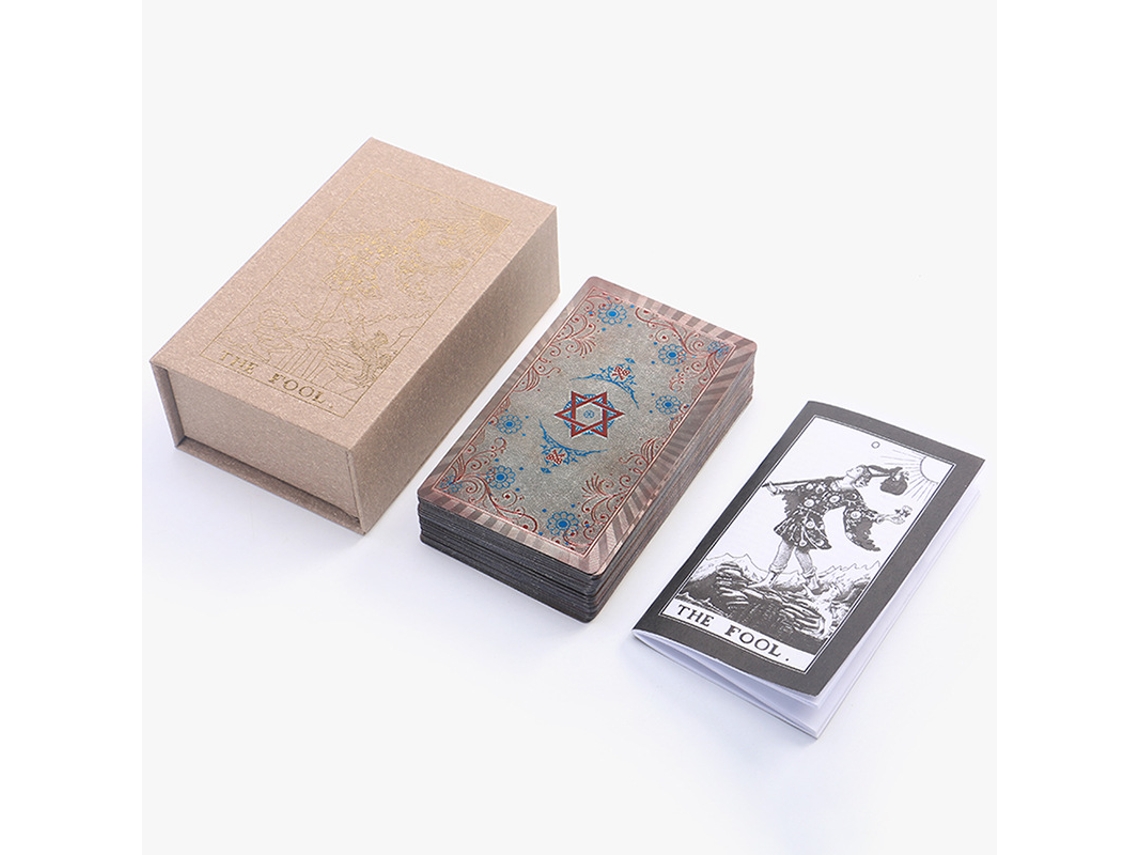 Tarot Rider-waite De La Nueva Era - Juego De 78 Cartas Oráculo Color Caqui, 12 X 7 Cm