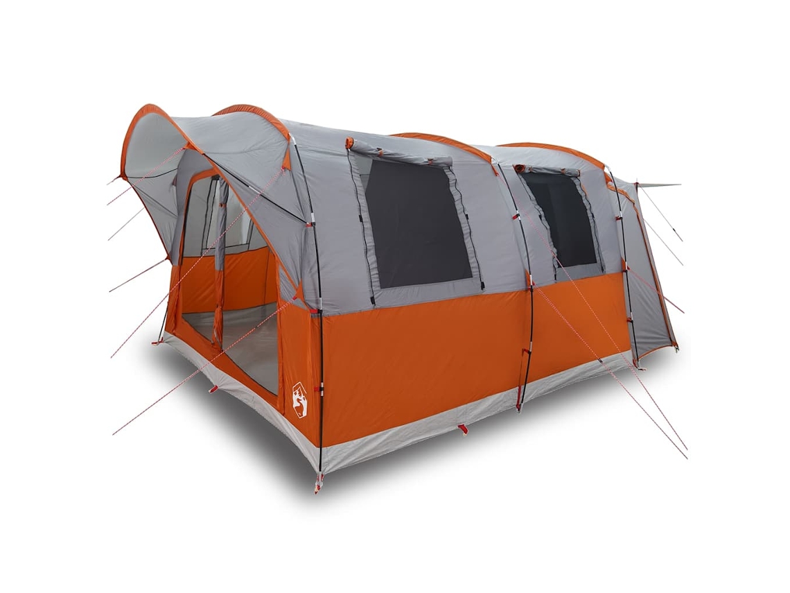 Tienda de campaña de coche 4 personas VIDAXL impermeable gris-naranja