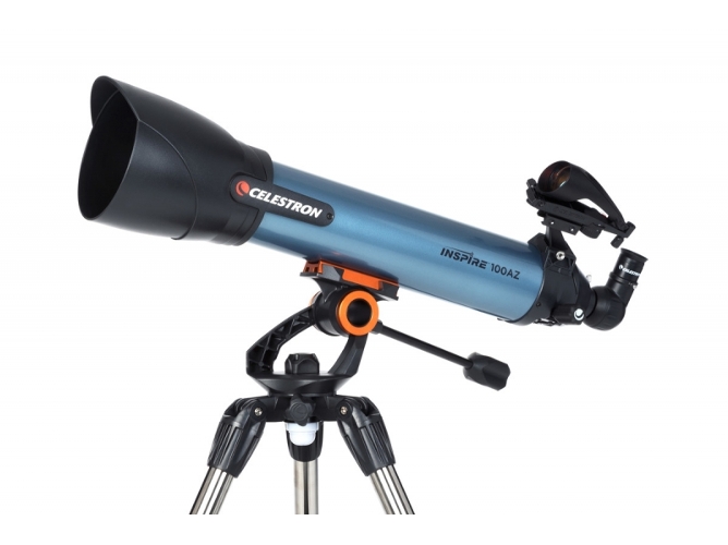 Telescopio Celestron Inspire 100mm refractor 100 de apertura 600 distancia focal f6.5 color