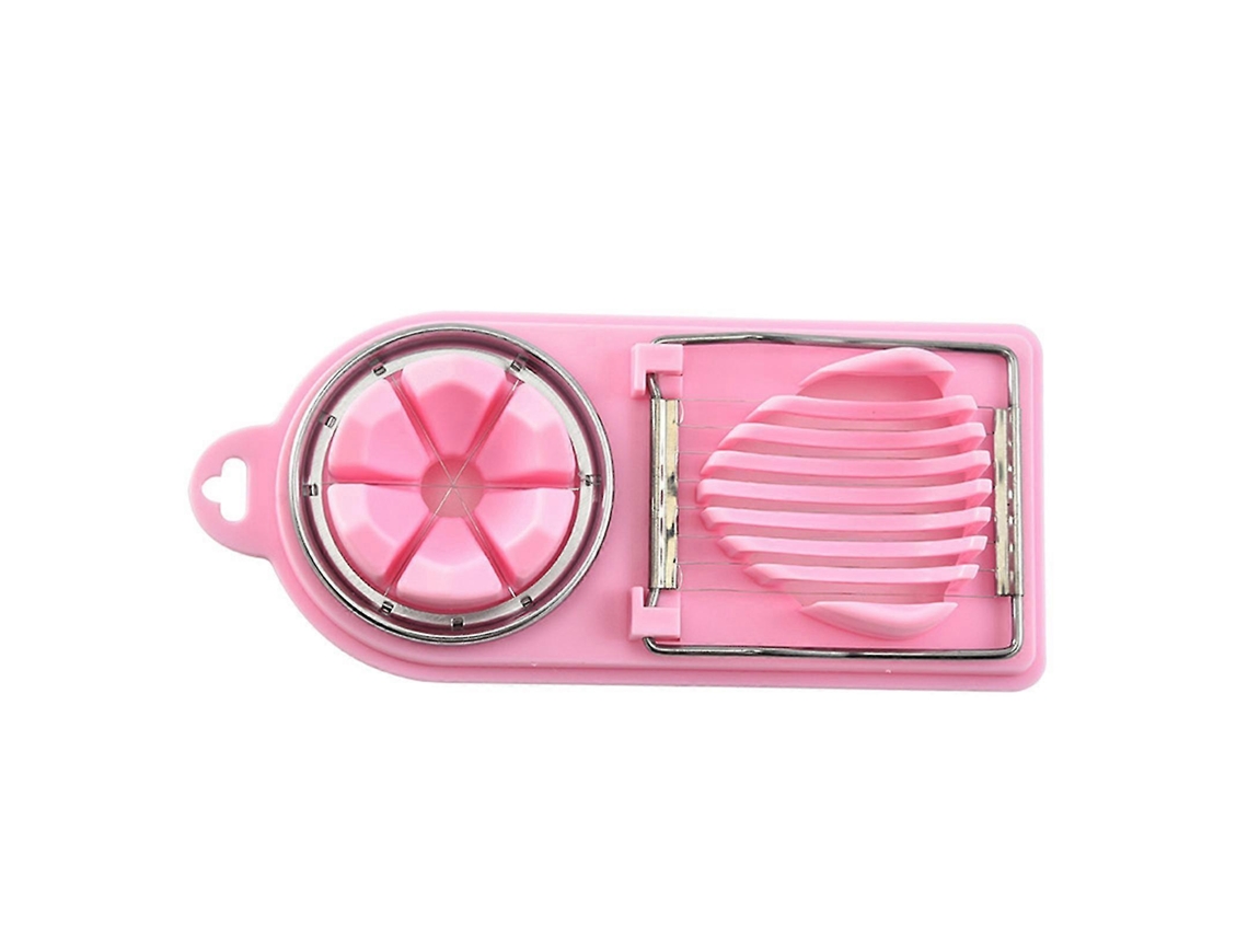 Cortador de huevos multifuncional 2 en 1 de acero inoxidable para frutas y huevos en la cocina