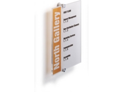 Pizarra de Avisos DURABLE Crystal Sign (21x29.7cm)