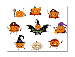 Pegatina de calabaza 45x60 cm