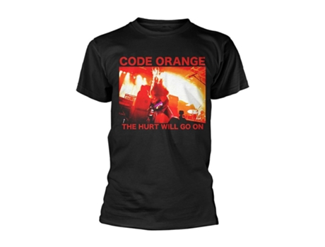 Camiseta ROCKINSTONE Code Orange Red Hurt camiseta con foto (Algodón - XL)
