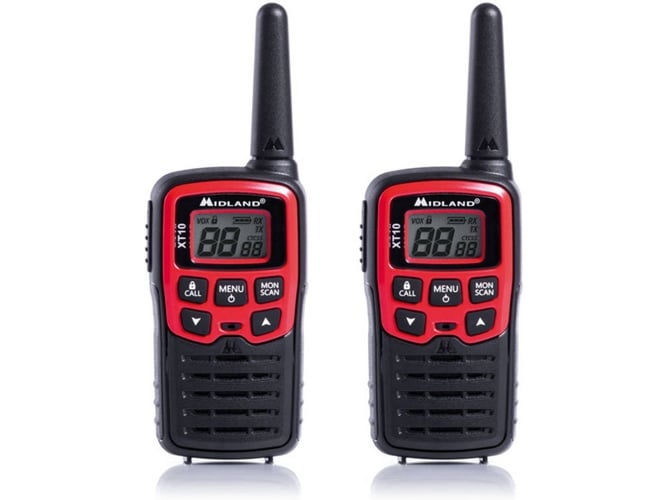 Walkie-talkie MIDLAND XT10 (16 Canales - 4 Km - Rojo)