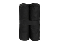 Relaxdays Peso Para Carpa, Pesas Para Patas, Rellenar Con Arena, 10 Kg Por Pata, 4 Uds., Negro