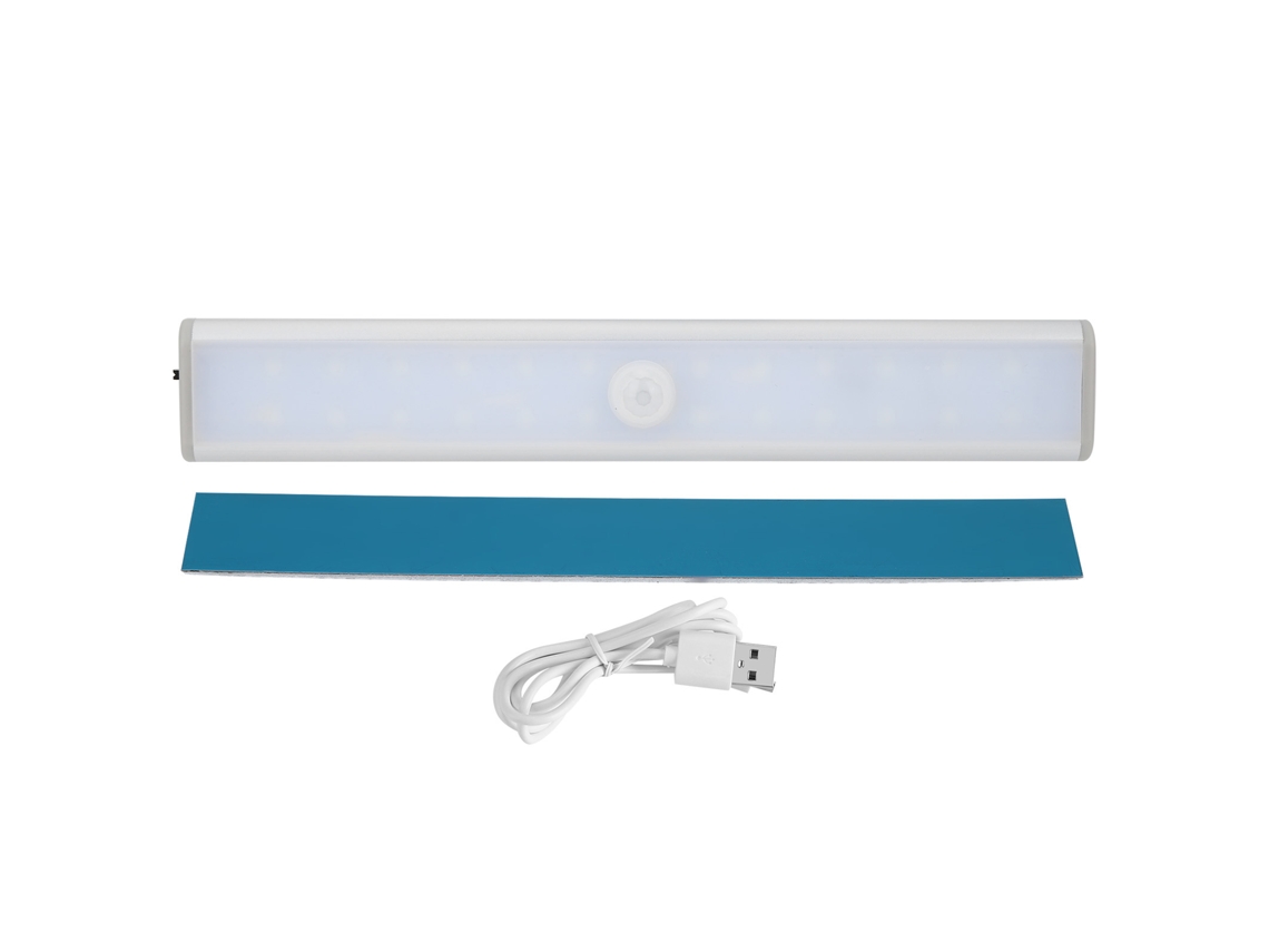 Luz Led Con Sensor De Movimiento Para Cajones De Armarios De Cocina, Recargable Por Usb, 40 Led.