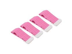 4 Topes De Puerta De Goma Antideslizantes De Color Rosa, Cuña Segura Y Que No Se Mueve.