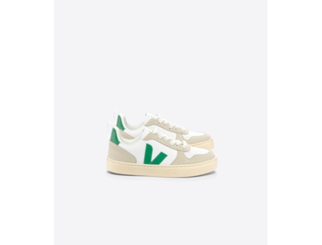 Zapatillas VEJA V-10 Lace Cadet Niños (32 - Blanco)