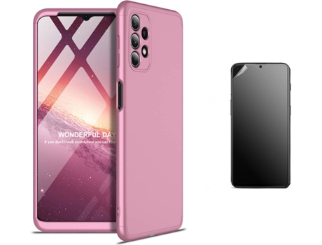 Kit Carcasa Y Protector Samsung A72 5G Ultimatte Slim Armor 360º Rosa