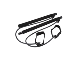 Barra De Pilates Multifuncional Negra Con Cables Elásticos Para Mejorar La Tensión Del Pecho.
