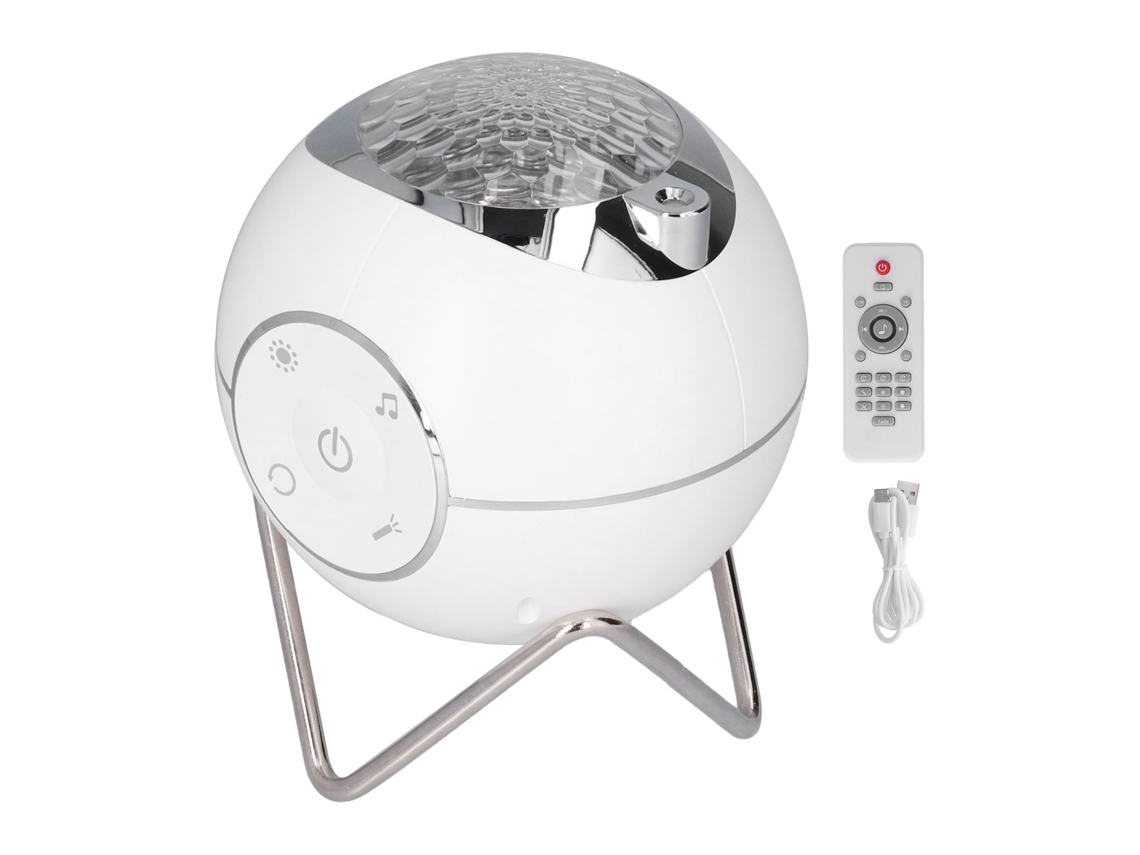 Proyector de estrellas 2026 con carga USB, proyector LED con botón táctil, luz nocturna con música para la habitación de los niños.