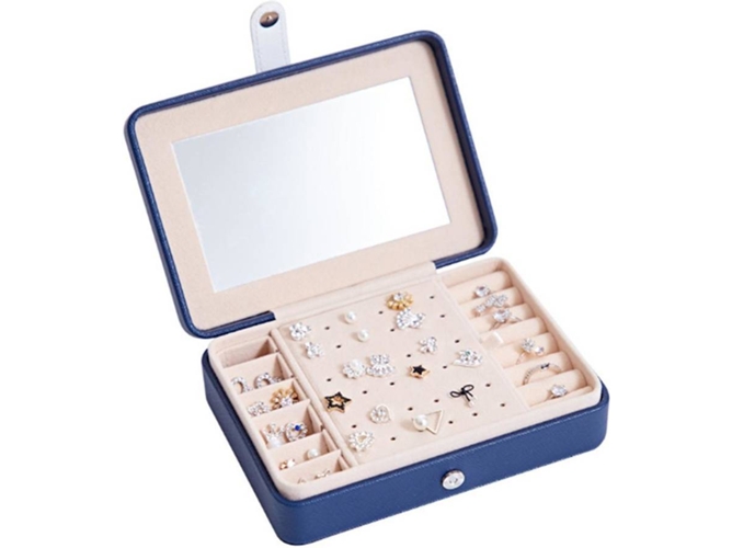Caja de Joyas WJS Espejo Azul