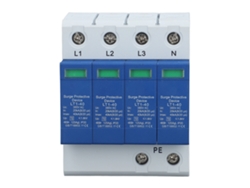 Protector De Sobrecarga Ac 4p 40ka Arrester Baja Tensión 35mm Rail Indicador Estado Ac385v