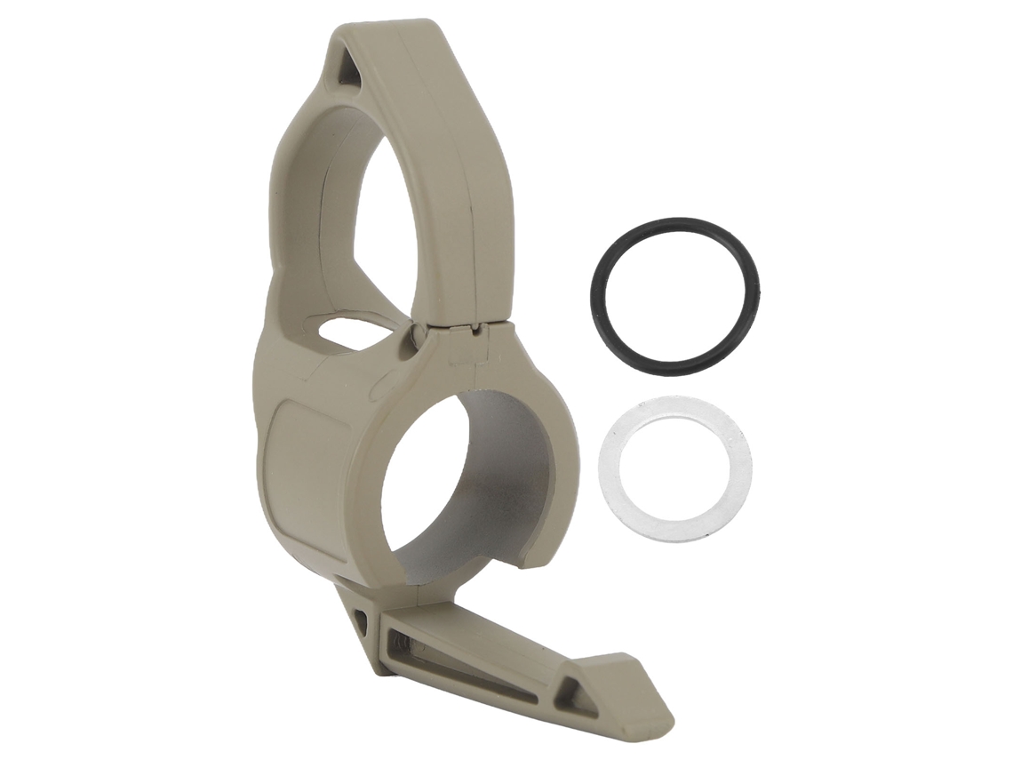 Anillo Adaptador Para Linterna Con Clip De Bolsillo, Anillo De Liberación Para Streamlight Hlhl Color Beige De 1 Pulgada.