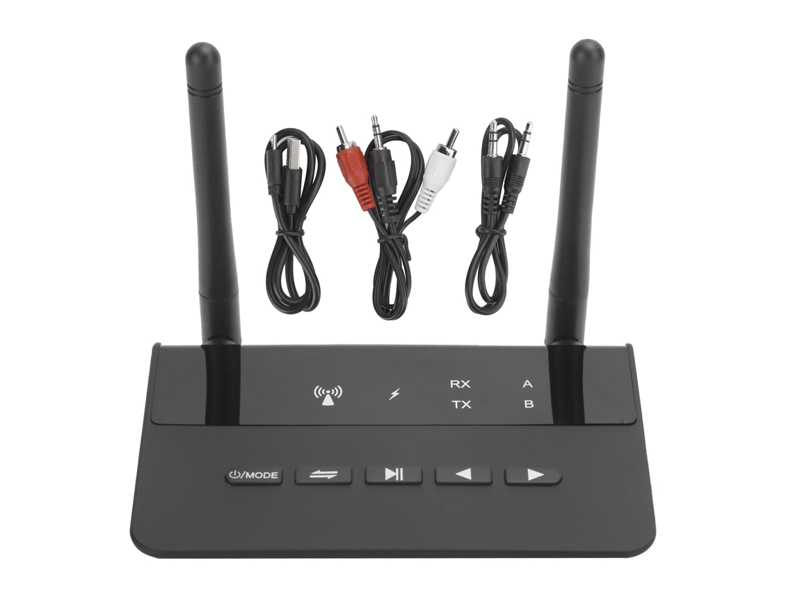 Adaptador De Áudio Bluetooth 5.0 Transmissor Receptor 2 Em 1 Com Bateria De Longa Duração Csr