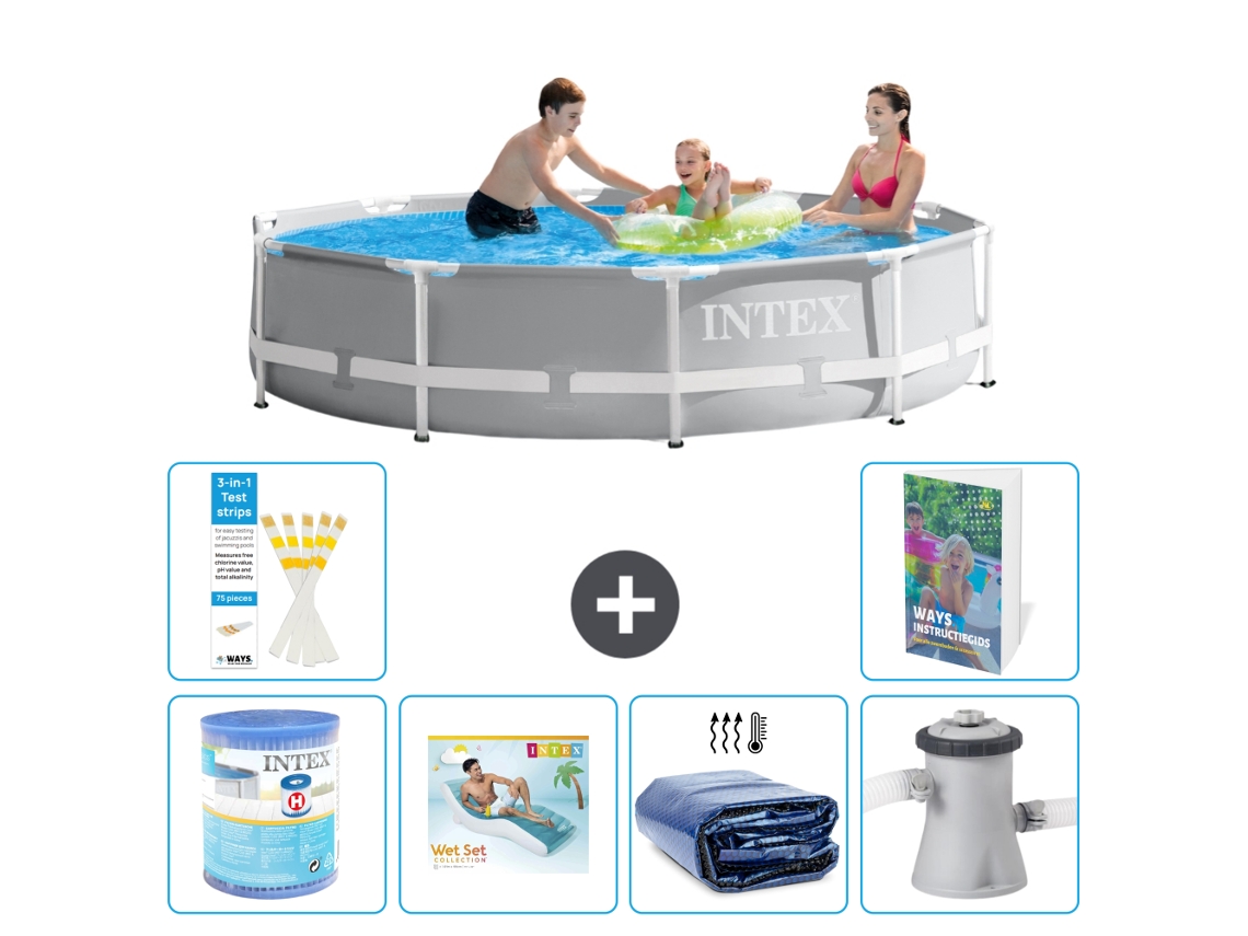 Intex Piscina Prism Frame Redonda - 305x76 Cm - 7-peças S173