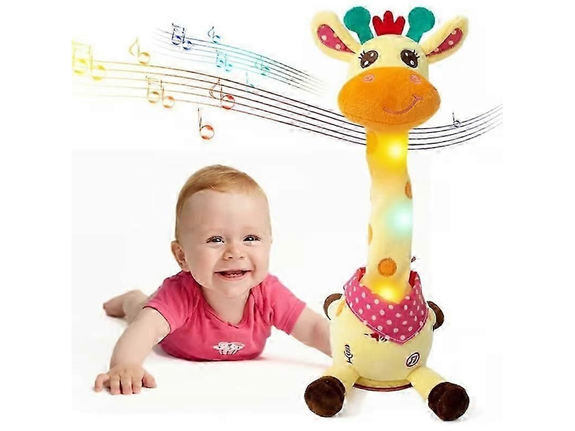 Jirafa De Peluche Musical, Baila Y Canta, Repite Lo Que Dices, Juguete Interactivo Para Niños Con Función De Carga.