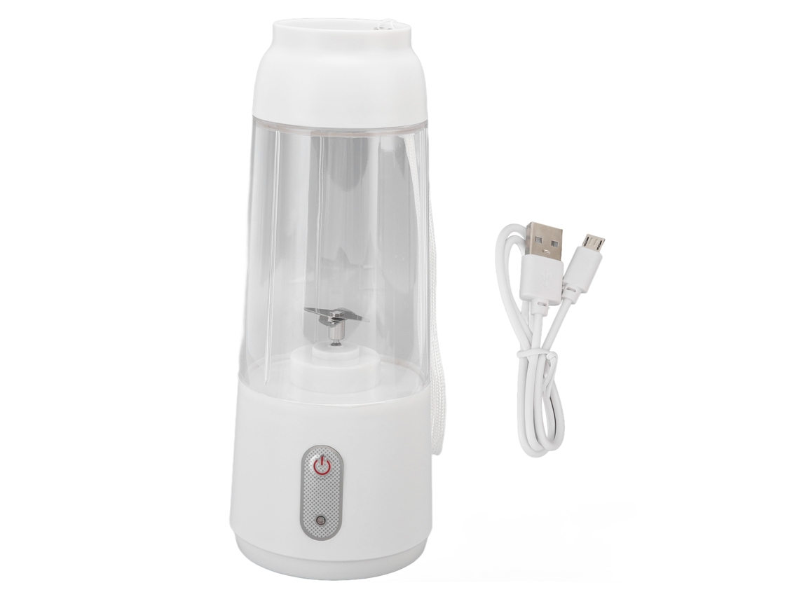 Exprimidor eléctrico de vaso, 300 ml, batería de 1200 mAh, carga USB, funcionamiento con un solo botón, seguro para la oficina.
