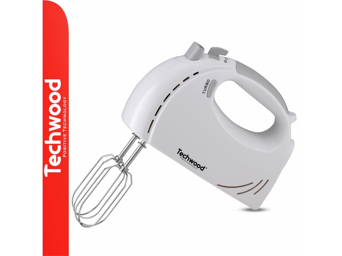 Batidora eléctrica Techwood blanca de 300 W