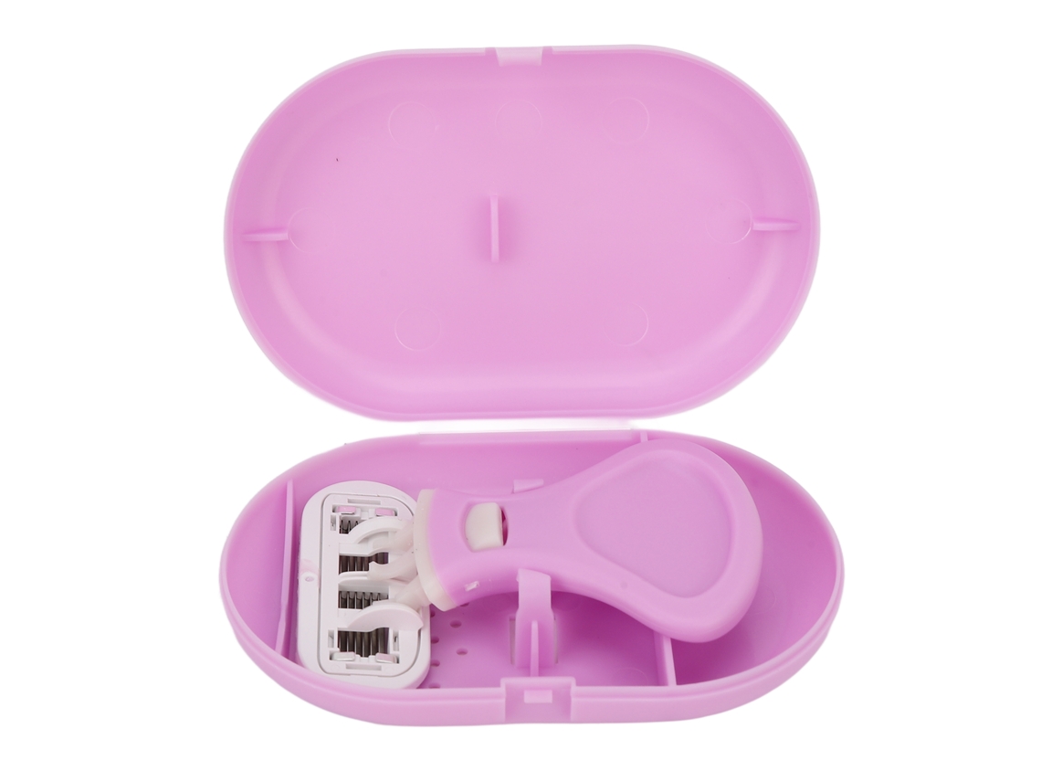 Navaja Para Mujer De 6 Capas De Cuchillas Manual Para Depilación Corporal Axilas Piernas Barba Morado