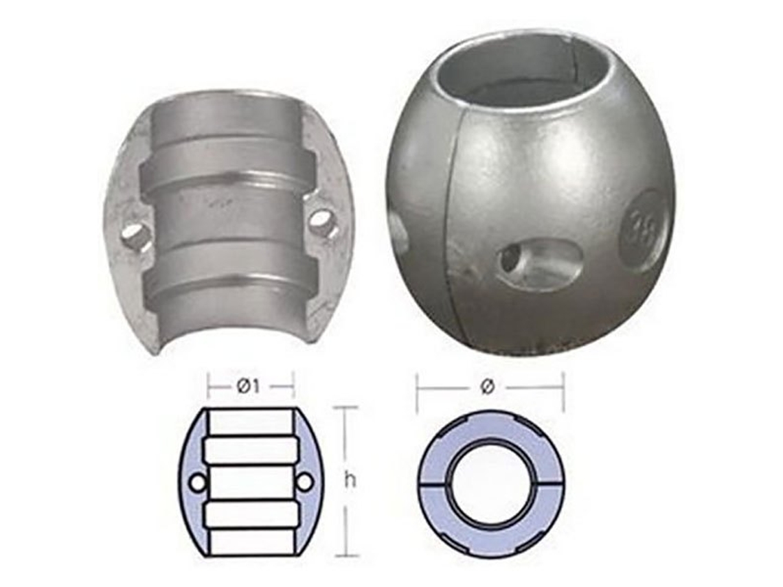 Ânodo Do Colar Prateado 95 Mmtecnoseal
