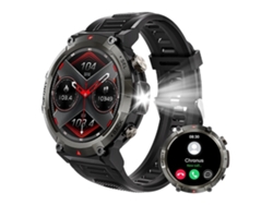 Smartwatch 1.45 HD Pantalla Táctil Reloj Fitness para Hombres 110 Modos Deportivos Negro YEMAESRE