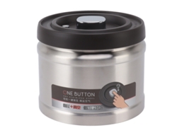 Recipiente Hermético De Acero Inoxidable 304 Para Almacenar Café, Con Tapa A Presión, 1100 Ml.