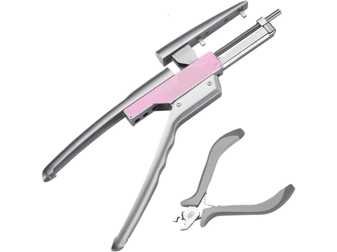 Las Extensiones De Cabello Con Máquina 6d Llevan Las Extensiones A Las Herramientas De Conexión Del Salón De Belleza.