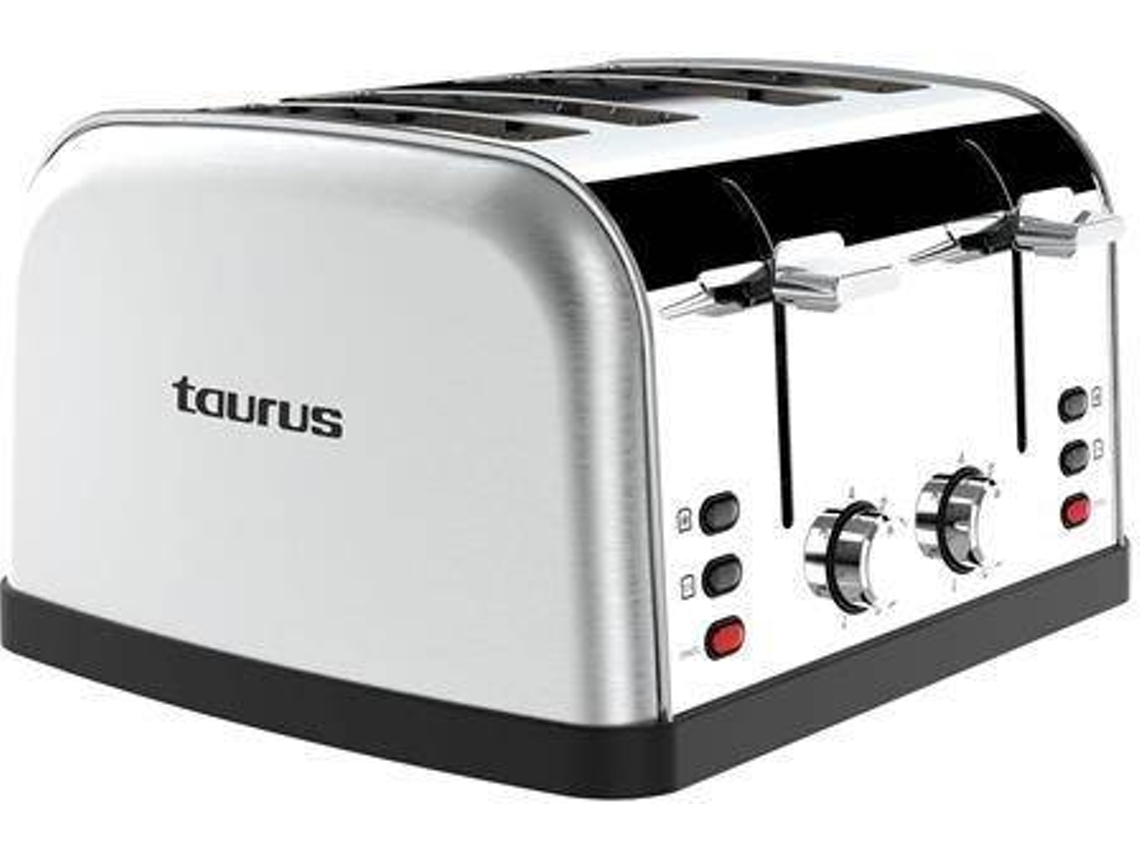 Tostadora TAURUS Vintage Four 960 (1900 W - Inox)  