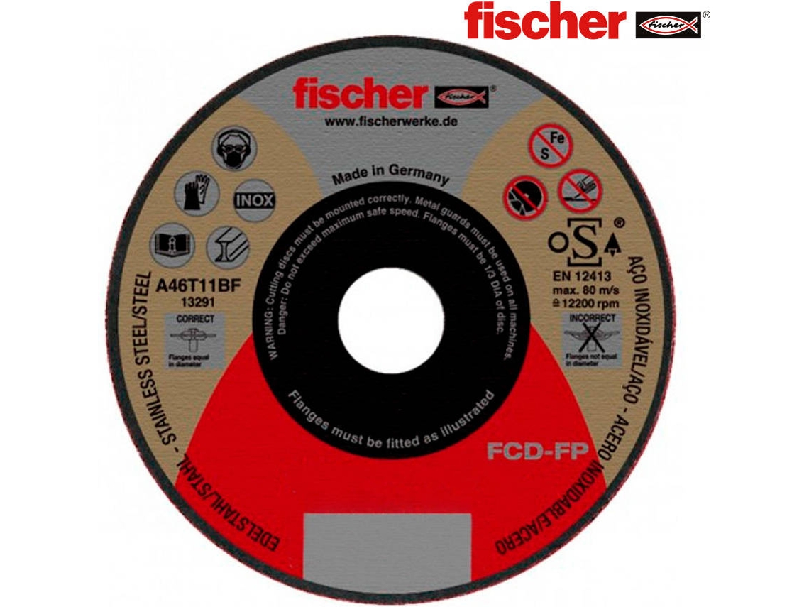 Disco FISCHER Fcd-Fp 115X1X22.23 Inox 531709