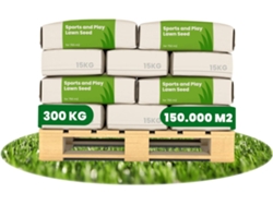 Semilla de Césped para Césped Infantil Resistente 300 Kg para 1,5 Ha ORGANIFER