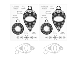 2 Sets Sellos De Silicona Transparentes Navideños Para Diy Álbumes Diarios Tarjetas De Saludo Decoración