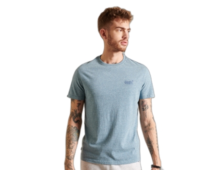 Camiseta para Hombre SUPERDRY (XS - Azul)