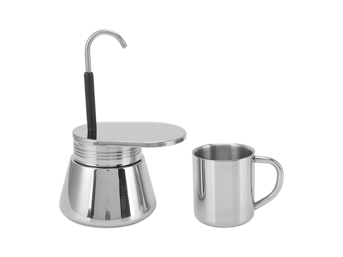 Juego de tazas para cafetera moka de un solo pico para camping y bricolaje