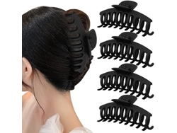 Pinzas Pelo Grandes Negras Antideslizantes Para Cabello Grueso