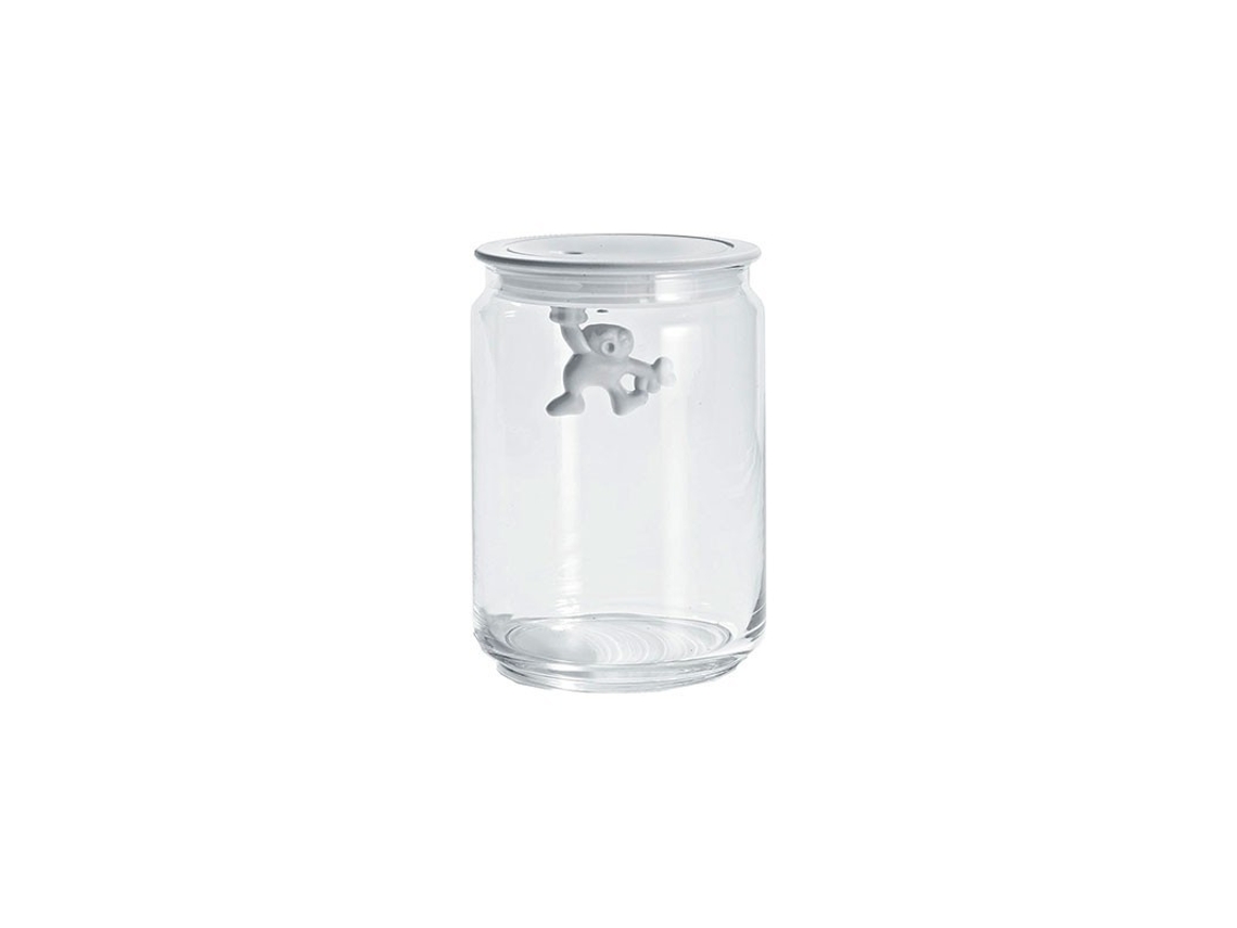 Tarro con Tapa HermÃ©tica Blanco 900Ml - Gianni A Little Man Holding On Tight A DI ALESSI