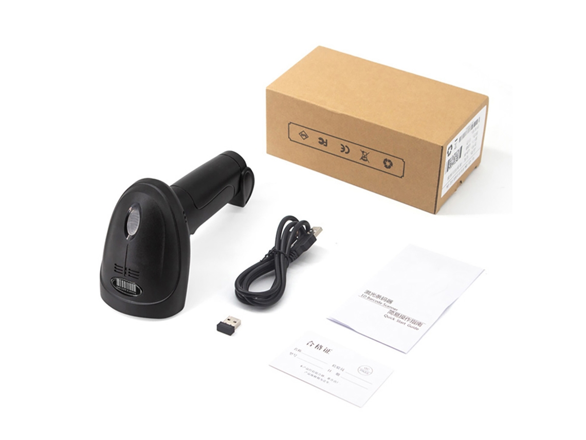 Escáner De Código De Barras 1d Inalámbrico 2.4g + Bt + Usb Ccd Para Papel Y Pantalla. Compatible Con Windows, Android, Linux Y Mac.