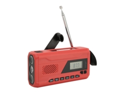 Radio De Emergencia Hd Lcd Manivela Portátil Am Fm Wb Noaa Radio Con Alarma Sos Linterna 4500mah Batería Para Exteriores