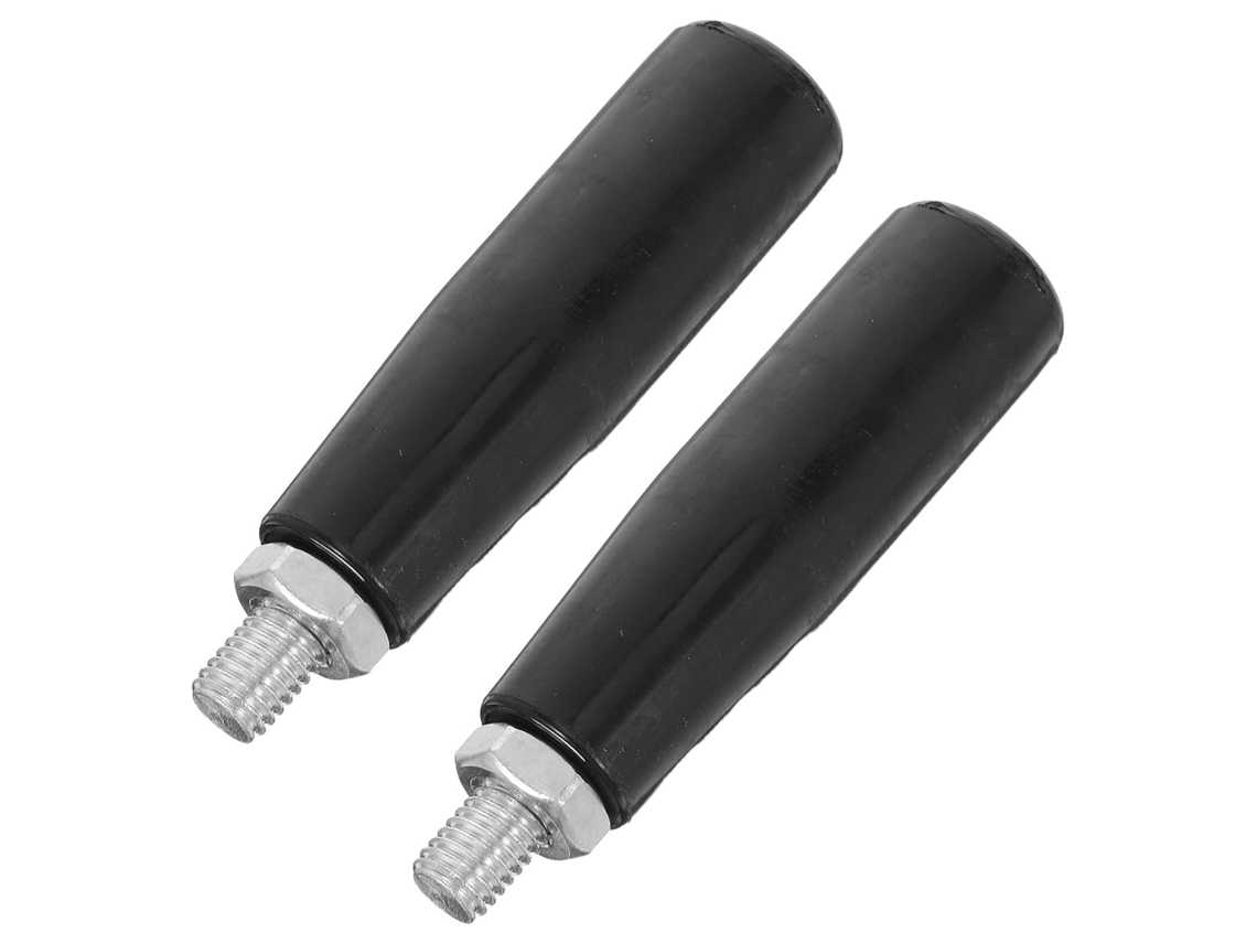 Conjunto De 2 Puxadores Giratórios Manuais De Baquelite M10x80 Mm Com Haste Roscada E