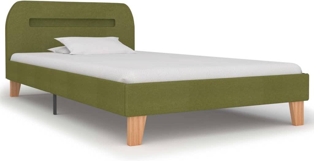 Cama LED VIDAXL (Verde - Tela - Compatible con Colchón: 90x200 cm)