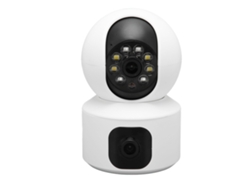 Cámara De Seguridad Wifi 2.4g Dual Lente Visión Nocturna Color Hd Detección De Movimiento Habla Bidireccional Enchufe Us