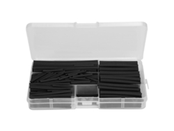 2026velora-kit De 150 Piezas De Tubería Termorretráctil 2:1 Negra Para Cableado Y Accesorios