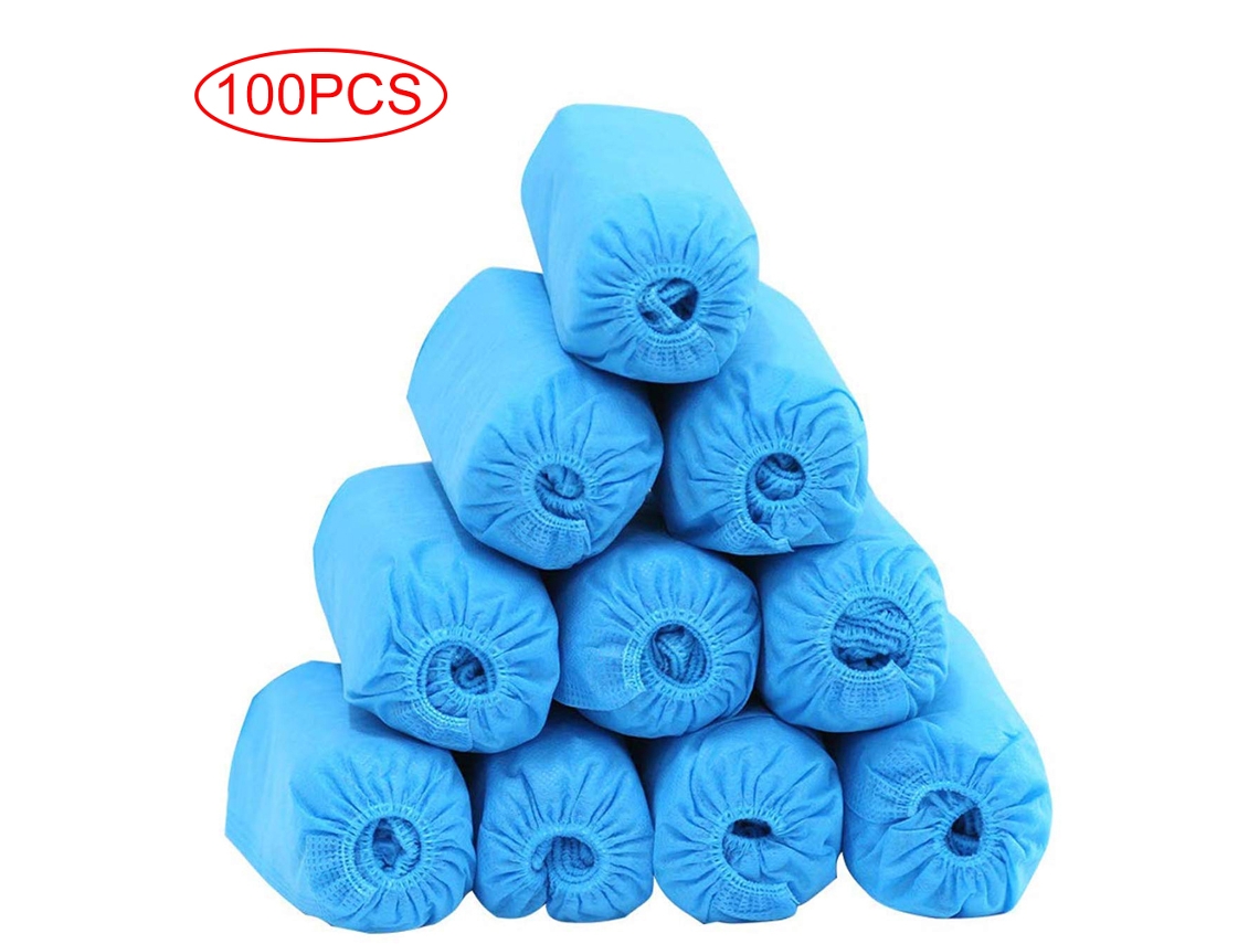 100 Unidades De Cubrezapatos Elásticos Antideslizantes Desechables Para El Hogar Y El Laboratorio.