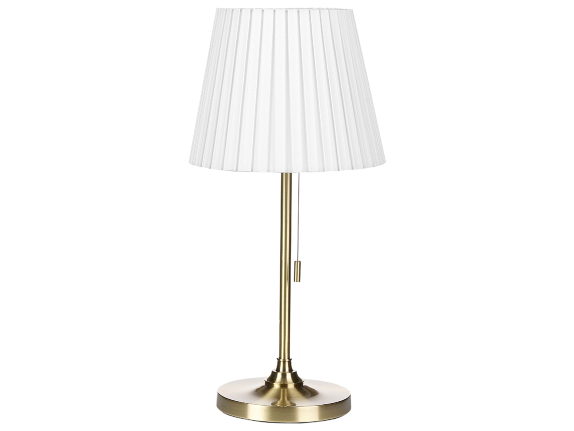Lámpara de mesa BELIANI Torysa de Hierro Latón 23x23x48